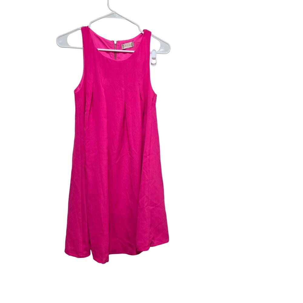 Altar’d State Neon Pink Fit Flare Sleeveless Mini Dress S